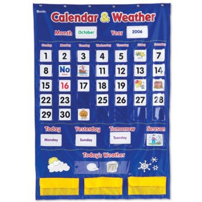 Photo of Learning Resources Calendar & Weather Pocket Chart