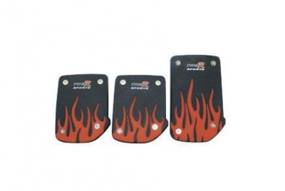 Photo of X-Appeal Pedal Pad Set - Black & Red