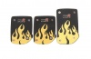 X-Appeal Pedal Pad Set - Black & Yellow Photo