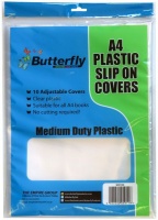 Butterfly A4 Plastic Slip On Clear Covers 10s