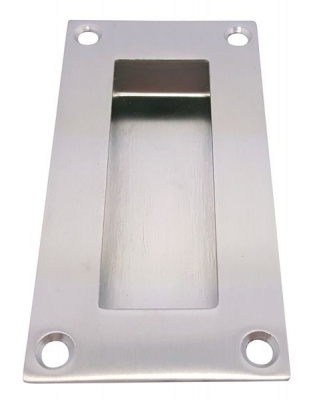Photo of DPS FP01 Project Satin Stainless Steel Rectangular Flush Pull