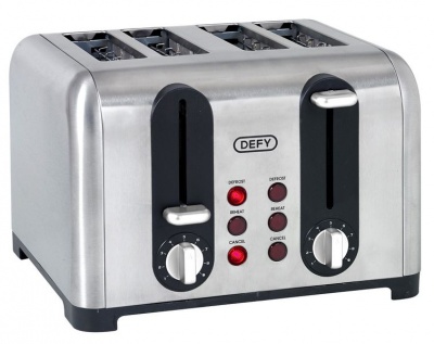Photo of Defy - 4 Slice Toaster - Silver