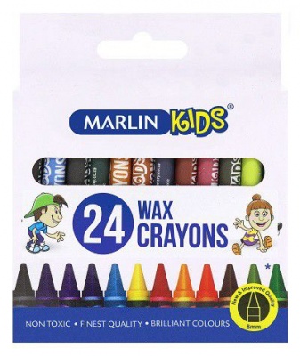 Photo of Marlin Kids 24 8mm Wax Crayons