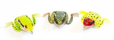 Photo of Bass Hunter Kicking Frog Lure Set