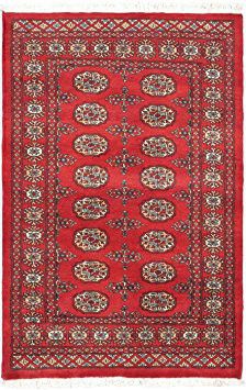 Photo of Authentic Karachi Bokhara Carpet - Red