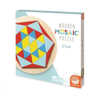 Photo of Mindware Wooden Mosaic Puzzle Star