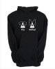 JuiceBubble BatDog Men's Black Hoodie Photo