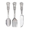 Bello Progetti Alu Embossed Wall Cutlery Decor - Silver Photo