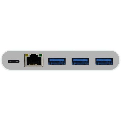 Photo of Macally USB-C to 3-Port USB-A Hub with Ethernet Adapter