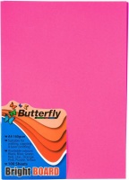 Butterfly A4 Bright Board 100s Pink