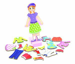 Photo of Viga Wooden Magnetic Dress-up Girl