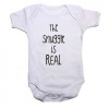 Noveltees The snuggle Is Real Short Sleeve Baby Grow - White Photo