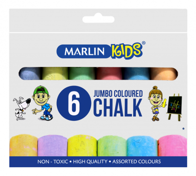 Photo of Marlin Kids Colour Jumbo Chalk - 6 Pieces