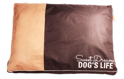 Dogs Life Sweet Dreams Cushion In Black Small