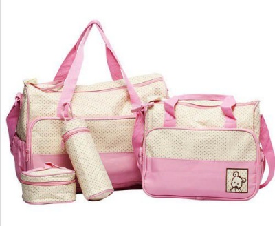 Photo of 5 Piece Baby Changing Diaper Nappy Bag Mummy Mother Handbag Multifunctional Set