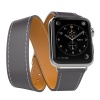 Tek88 Apple Watch 38mm Hermes Graphite Leather Double Tour Photo