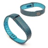 Tuff-Luv Adjustable Strap/Wristband and Clasp for the Fitbit Flex Large - Checker Turquoise Photo