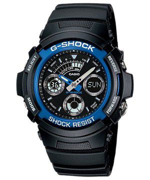 Photo of Casio Mens AW-591-2ADR G-Shock World Time Anadigital Watch