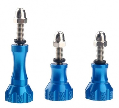 Photo of S-CAPE Aluminum Replacement Screws for all GoPro - Blue