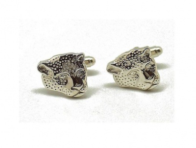 Photo of Sterling silver leopard cufflinks