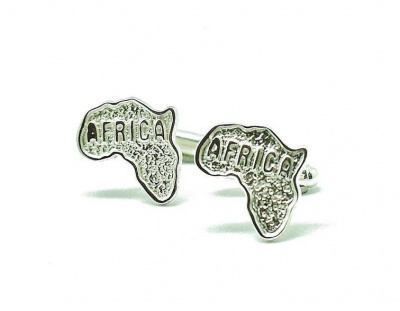 Photo of Sterling silver cufflinks - Africa map