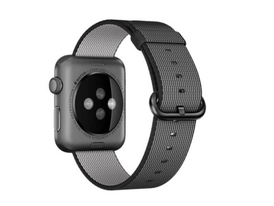 Photo of Apple 38mm/40mm Nylon Weave Strap for Watch - Black Cellphone