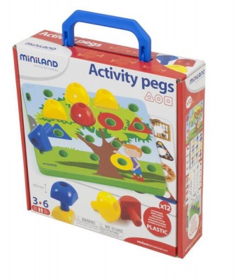 Photo of Miniland Activity Pegs - 23 x 23 x 6 cm