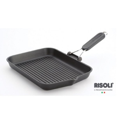 Photo of Risoli Sporelax Grill Pan 26cm 100% Non-Stick - Grey Handle