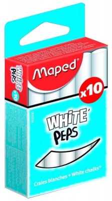 Photo of Maped White'Peps Chalk - 10 Pieces