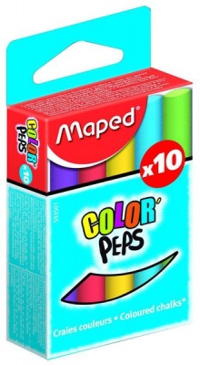 Photo of Maped Color'Peps Chalk - 10 Pieces
