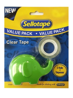 Sellotape Clear Tape Elephant Dispenser