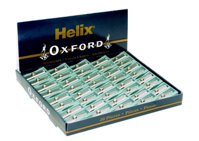 Photo of Helix Single Hole Metal Pencil Sharpeners - Box of 20