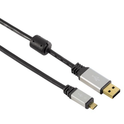 Photo of Hama USB 2.0 1.8m 24k Gold-Plated Metal Double Shielded Micro Cable