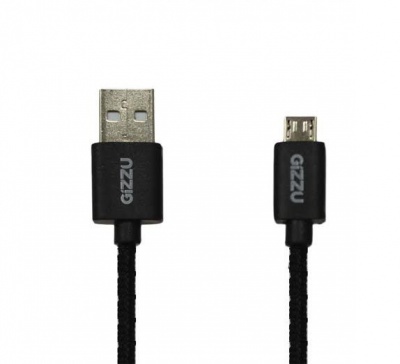 Photo of Gizzu Micro USB Braided Cable 2m - Black