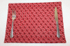 DSA - Set Of 6 Shweshwe Placemats - Red African Swirl Photo