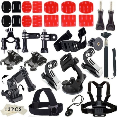 Photo of Outdoor Sport Accessories Kit Bundle Set For Gopro Hero 4/3 /3/2/1 - Black