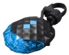 5 LED 2 Laser Bicycle Rear Tail Warning Lights - Blue & Black Photo