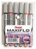 Pentel Maxiflo 4.0mm Bullet Tip Whiteboard Markers - Wallet of 6 Photo