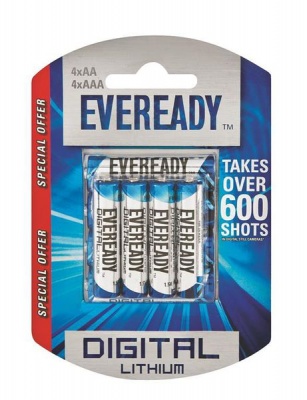 Photo of Eveready Lithium AAx4 AAAx4 Batteries