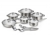 15-Piece Satin Finish Stainless Steel Induction Ready Cookware Set Photo