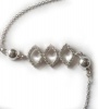 Miss Jewels- 0.24ct Clear Cubic Zirconia Bracelet in 925 Sterling Silver Photo
