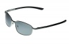 Lentes & Marcos "Canillas" Polarised Silver & Black Rectangle Sunglasses Photo