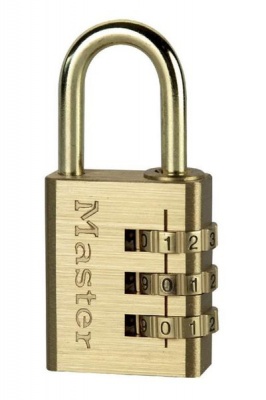 Photo of Master Lock 30mm Brass Re-Settable Combination Padlock