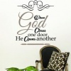Bedight - When God closes one door he opens another Vinyl Wall Art Photo