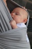 Noonoo Pie Tie Baby Wrap Carrier - Grey Photo