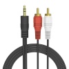 Raz Tech 3.5mm Male Stereo Auxiliary Audio Jack to Audio RCA Cable - 1.5 Meter Photo