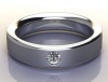 Miss Jewels - CD Designer Jewellery 0.17ctw 8 gram Wedding Band in 925 Sterling Silver Photo