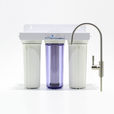 Photo of Under-counter water filter with Ceramic and KDF/GAC/CrystaLife including faucet