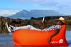 Comfyzak CLOUD Inflatable Air Lounger - Orange Photo