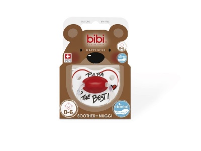 Photo of Bibi - 0-6m Silicone Soother - Papa Is The Best